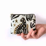 [ とらこ様専用オーダー品 ] フランス生地 フラットポーチ size:S MYSTIC B