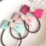 【再販】リボンヘアゴム♡フラワーパール