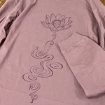 オーバーサイズ リブ袖ロングTシャツ-LOTUS-（メルロー）