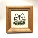 自画像にゃん*切り絵原画