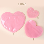 Q1046-1  18個  チャック付きポリ袋 ジュエリー袋 アクセサリーOPP袋 クラフト包装袋 小物入れ袋 アクセサリー入れ ハート型  3 x（6ヶ）