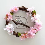 フクロモモンガのお花見リース