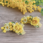 ワンコ用バレッタ♡ミモザ💛🌼*･ NO.3