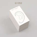 Q1052 100個 アクセサリー台紙 ペーパータグ アクセサリー用 イヤーカフ用台紙 4×7cm （100ヶ）