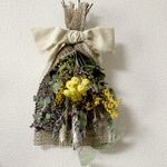 送料無料ミモザとラベンダーのスワッグ