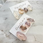 キラキラ×メタリックの鉱石ピアス、イヤリング#stone4