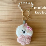 🌸春限定🌸サクラとビションのバックチャーム（リボン）