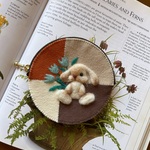 🐰felt  de  patchworkうさぎのコインケース🐰