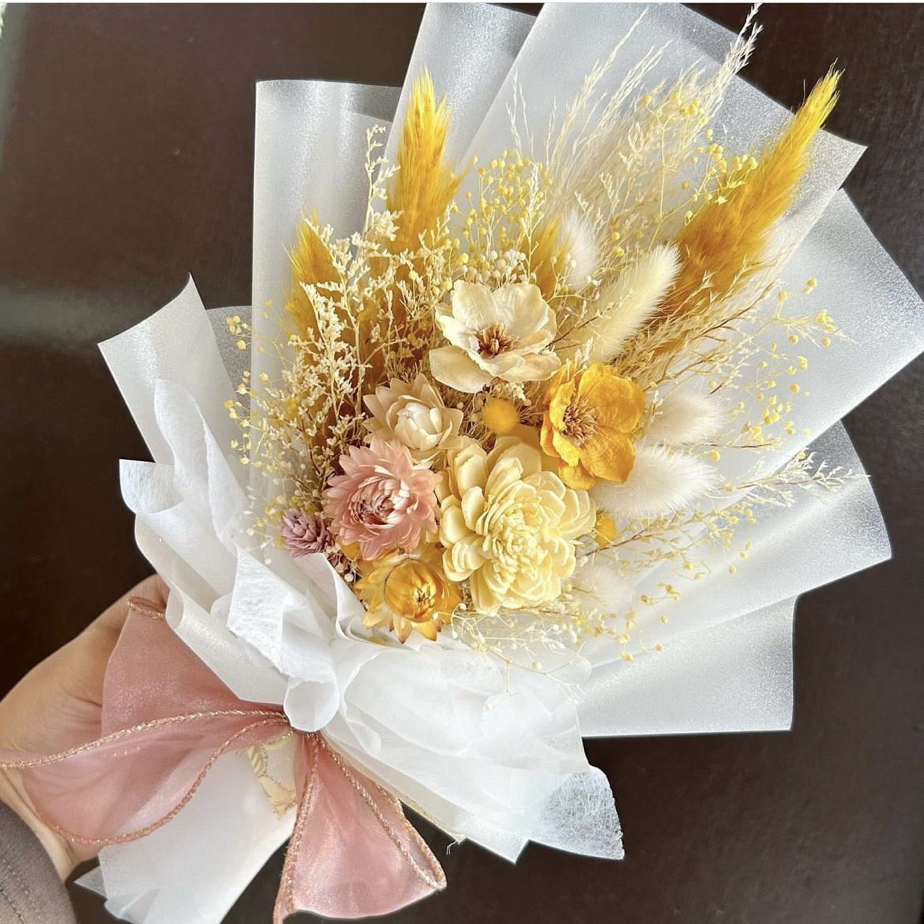 にじいろ夢Flower♡プリザーブドフラワー/ドライフラワー花束Ｌサイズ にじいろ夢Flower♡プリザーブドフラワー/ドライフラワー花束Lサイズ