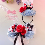 再販【受注制作】 Aliceのうさぎ🩵チョーカー&カチューシャセット💖お色お選びできます🩵💖🤍🎀robe🎀ロリータ💖撮影会　誕生日　ジャボ