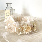 【花冠】　＊pure white＊ ベビーキッズ　花かんむり　リボンクラウン