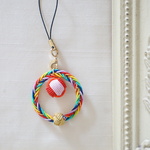 幸せを呼ぶ、７色の水引で結んだラッキーチャーム（S）