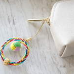 幸せを呼ぶ、７色の水引で結んだラッキーチャーム（S）