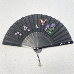 扇子　ー蝶　刺繍ー