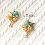 marine ブルー ピアス 