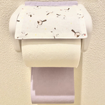 トイレットペーパーホルダーカバー   シマエナガ(パープル)