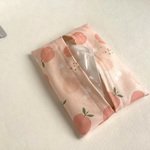 ピーチ柄ポケットティッシュケース＊花＊ピンク＊桃＊ハート