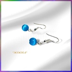 SALE品 キャッツアイピアス ブルー