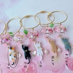 ぶら下がりにゃんこ🌸シマエナガタイプ🌸ミケ