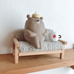 ꫛꫀꪝ✧‧˚ちょこっと腰掛けほのぼのクマさんʕ•ᴥ•ʔ☕️
