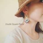 Double Square ピアス / イヤリング