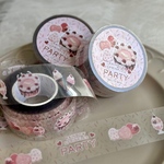 【期間限定40％OFF！】クリアテープ・PETテープ〈Rainbow Sprinkles Party〉25mm幅 10m ガーリー スイーツ