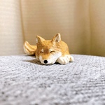 柴犬　ミニチュア　犬　フィギュア　置物　オブジェ　粘土