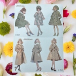 海外作家様　人物ステッカー　　ビンテージガール①