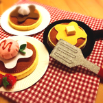再販 ☆フェルト   ままごと  パンケーキセット☆