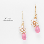 パールフラワー(1219) ピアス/イヤリング/ノンホールピアス/樹脂ピアス