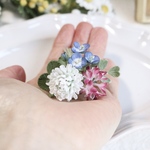 布花   小さめの草花ブーケブローチ　1142