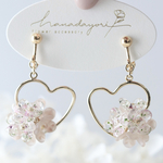 ~hanaakari  heart~ﾋﾟﾝｸ|ピアス|イヤリング