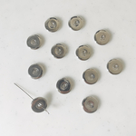 Silver Rondelle Donut Beads 