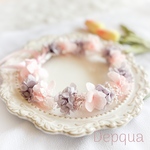 【送料無料】ベビーキッズ花冠　~3種pink紫陽花~  花かんむり　ベビー　キッズ　はなかんむり　リングガール　ベビー花冠　子供用花冠　結婚式　誕生日　バースデー