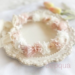 【送料無料】ベビーキッズ花冠　~sakura pink~  花かんむり　ベビー　キッズ　はなかんむり　リングガール　ベビー花冠　子供用花冠　結婚式　誕生日　バースデー