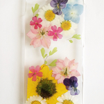 ビタミンカラーミニヒマワリ押し花iPhoneケース