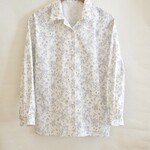 花鳥柄長袖シャツ