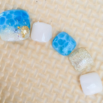 blanche★foot      ブルーネイル