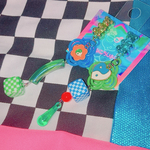 🧡☯️チャイナポップカラーピアス💙🧸