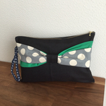 送料込み☆デニムのリボンクラッチバッグ♡