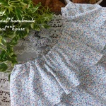 natural*SALE (M)小花柄フリル襟チュニック