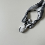 object【 699 】ﾌﾞﾗｯｸﾏｰﾌﾞﾙ×銀箔