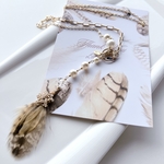 🌸🪶大きめパールのラリエット