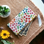 さよなら茶封筒！ お札入れポーチ  カラフルなお花畑