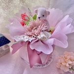  おむつケーキ　mini pink　   マグネット付き