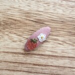 刺繍ぱっちんピン(mini) いちご