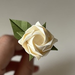 mimico1225様専用 折り紙の白ミニ薔薇サンプル