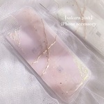  【 春 さくら】ニュアンス ピンク 桜 透明 iPhoneケース iPhone12 iPhone13 iPhone14