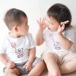 🎈世界にひとつの名入れTシャツ／風船くまさん×お名前入り【出産祝い・誕生日に】