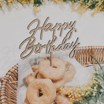バースデー　ケーキトッパー　Happy Birthday １歳　●木製●